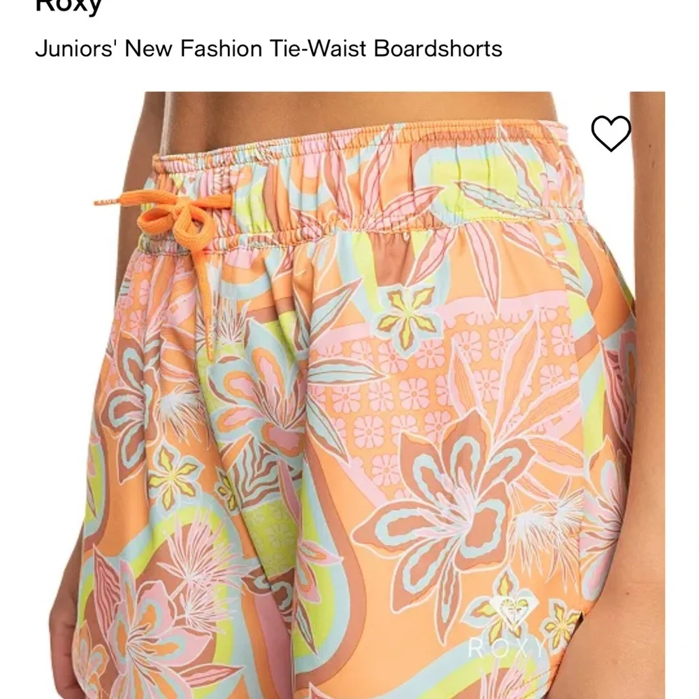 Nwt Roxy junior’s new fashion Tie- waist board shorts size x small - Picture 6 of 8